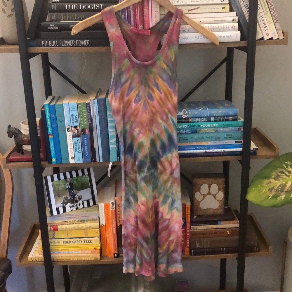 Tie Dye Ribbed Sheath Dress—great for festivals